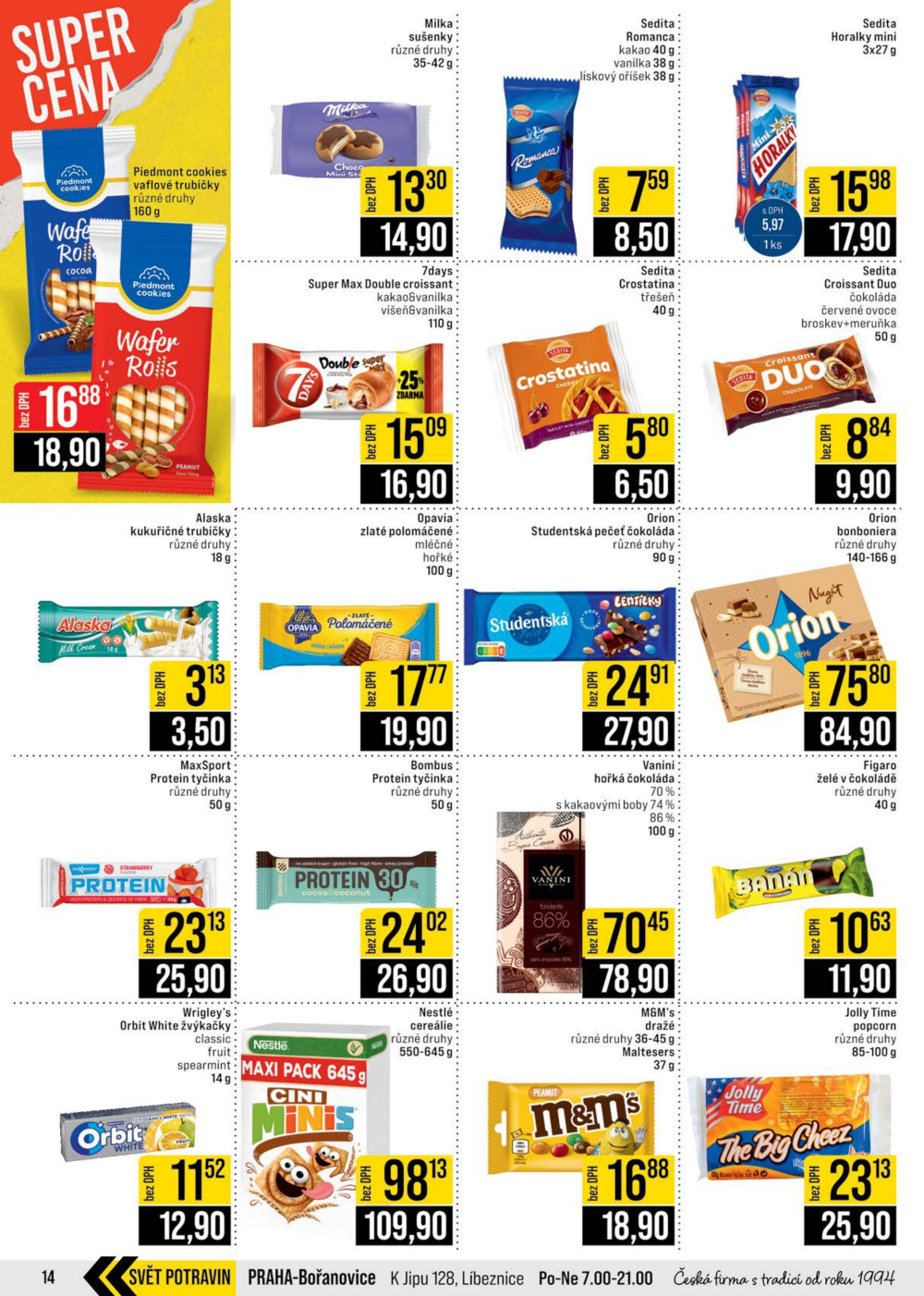 Leták JIP leták CC Cash & Carry - Brno, Ostrava, Praha, Polička, Olomouc, Karlovy Vary, Zlín, Jilemnice, Pardubice - strana 14