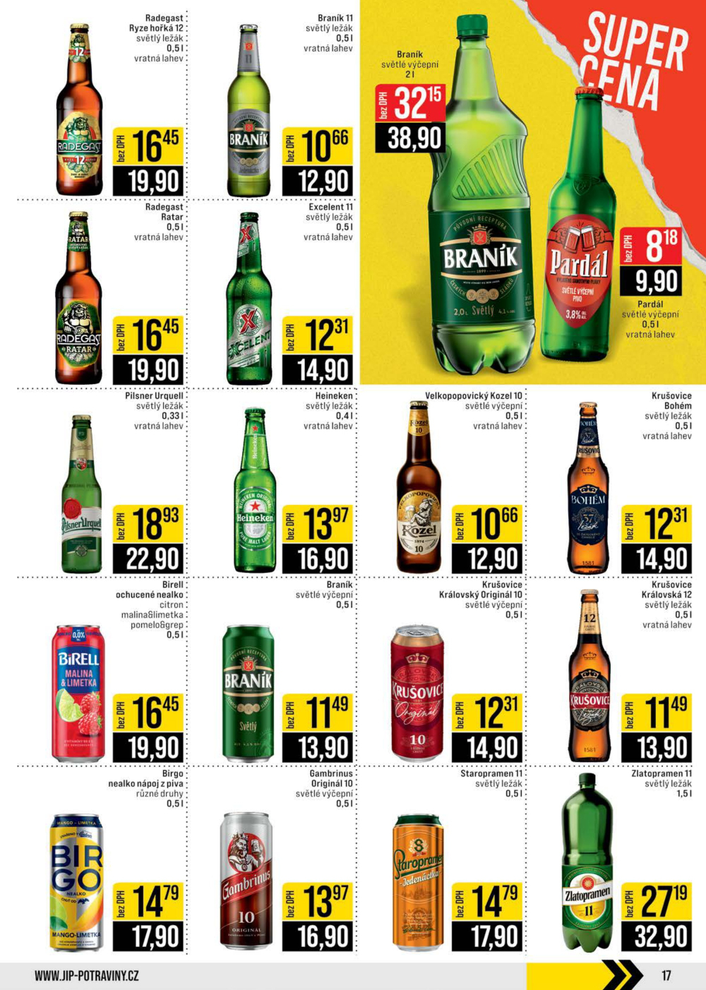 Leták JIP leták CC Cash & Carry - Brno, Ostrava, Praha, Polička, Olomouc, Karlovy Vary, Zlín, Jilemnice, Pardubice - strana 17