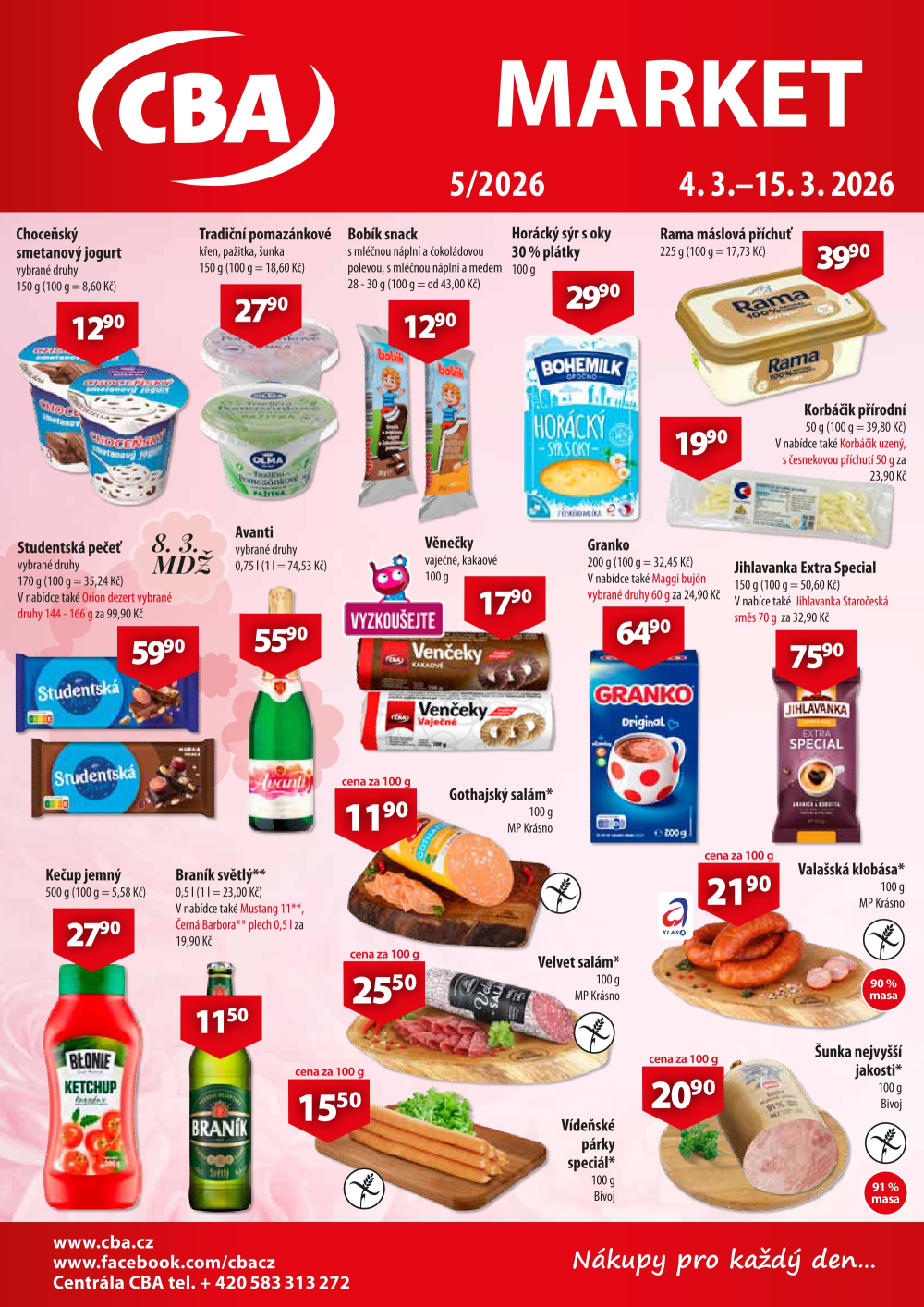 Leták CBA Market leták - strana 1