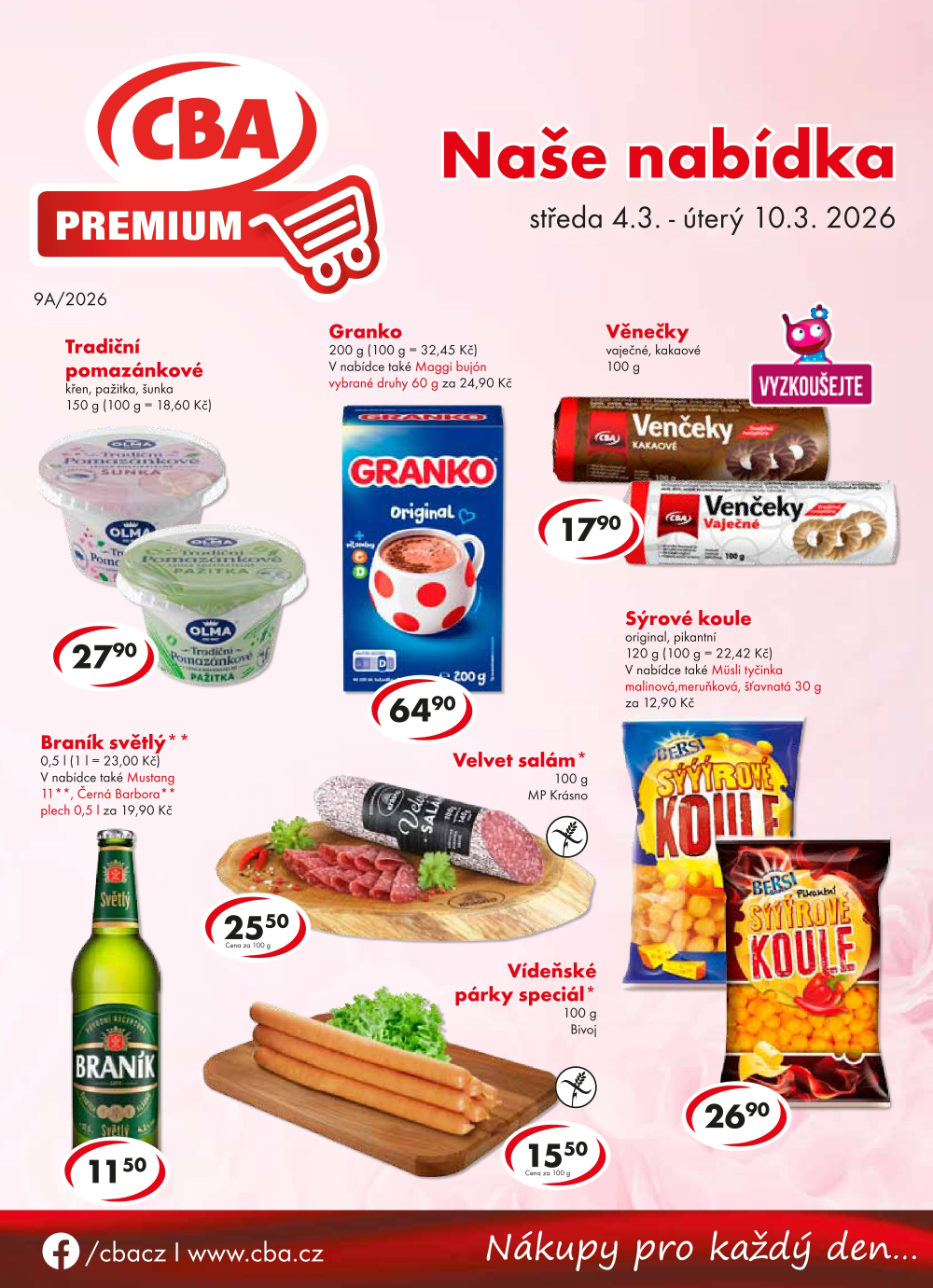 Leták CBA Premium leták - strana 1