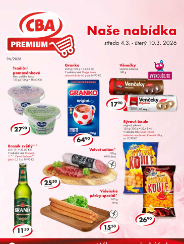 CBA Premium leták