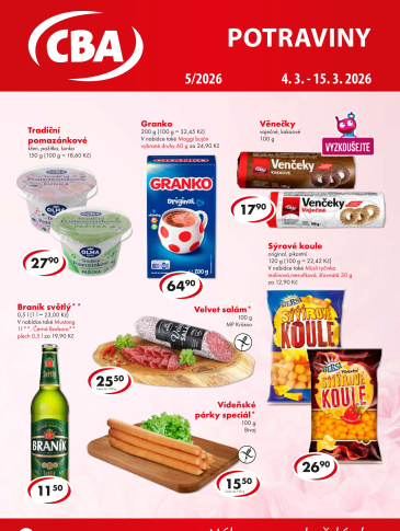 CBA Potraviny leták
