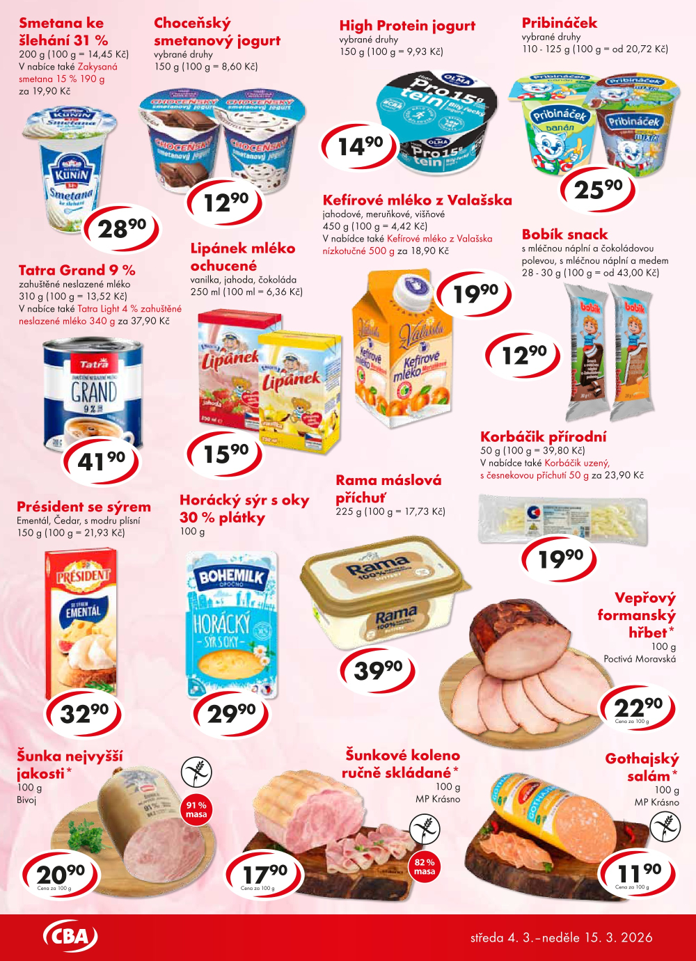 Leták CBA Potraviny leták - strana 2
