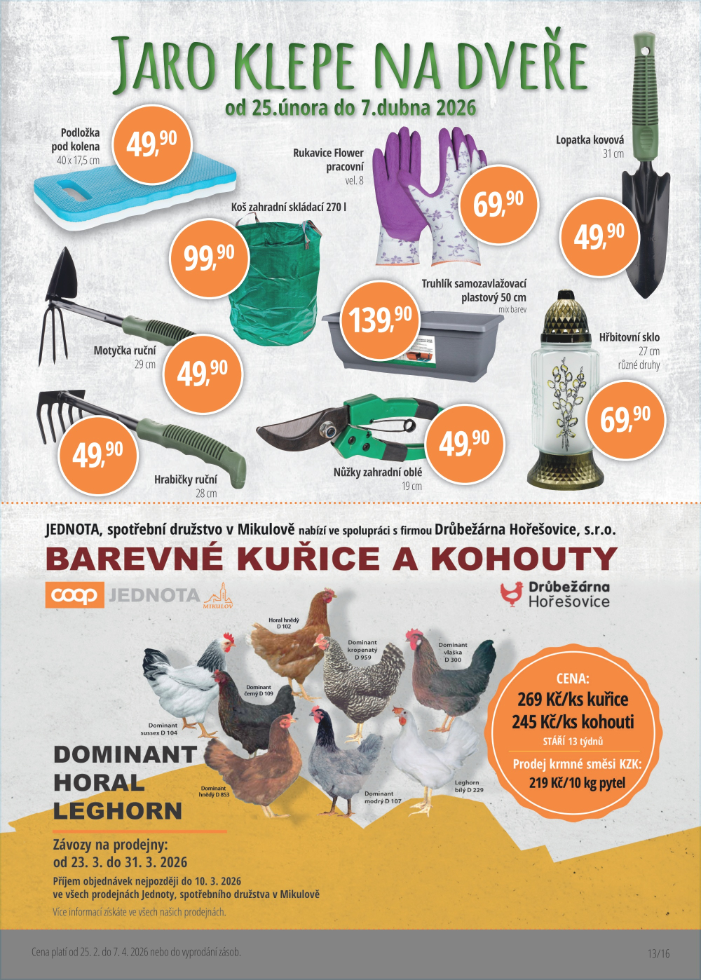 Leták Jednota Mikulov leták - strana 13