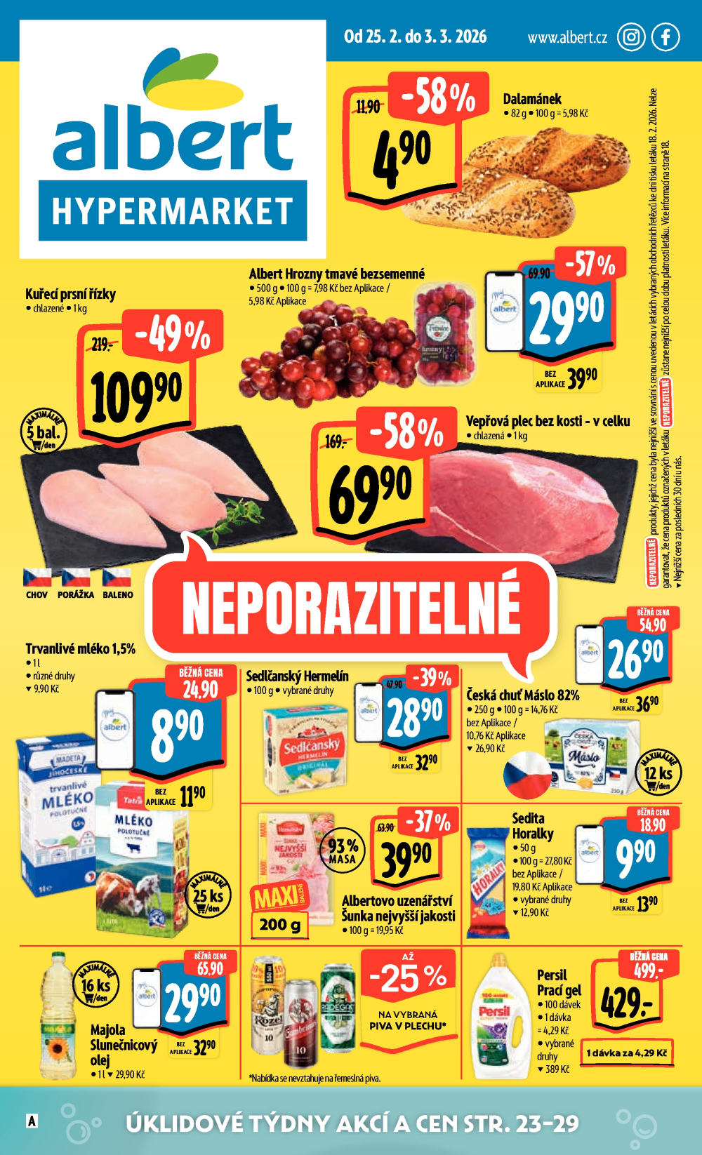 Leták Albert Hypermarket leták - strana 1