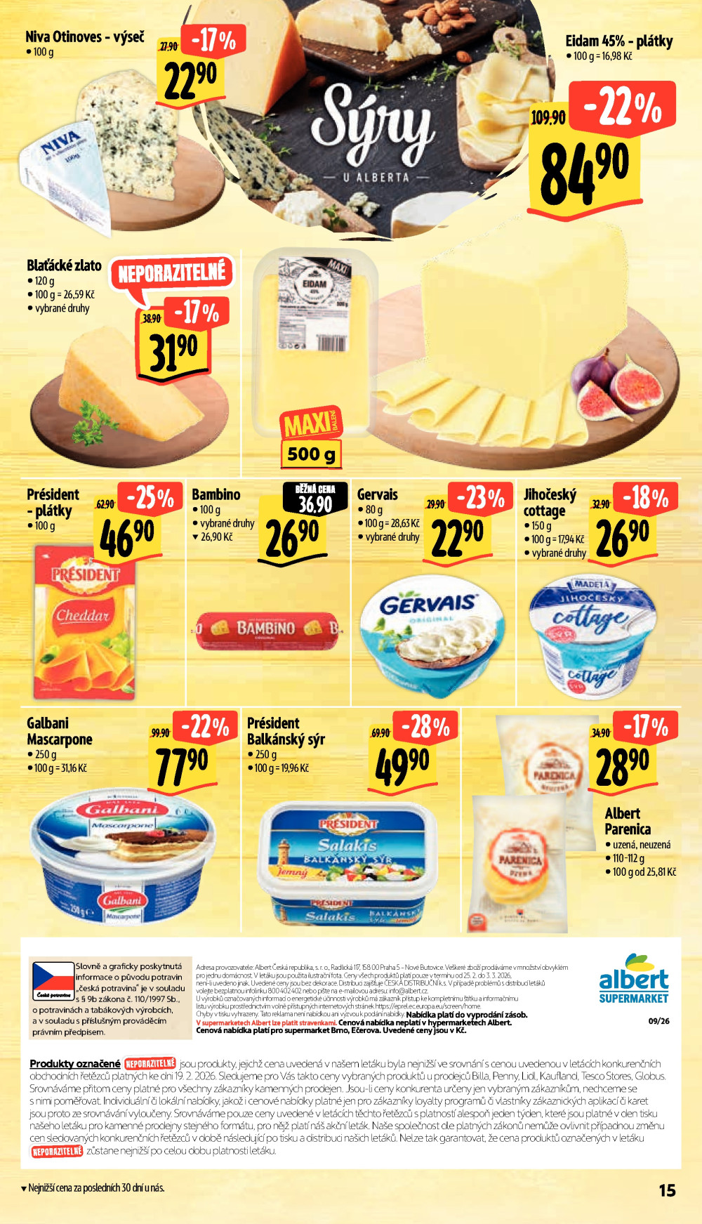 Leták Albert Supermarket leták - Brno, Ečerova - strana 23