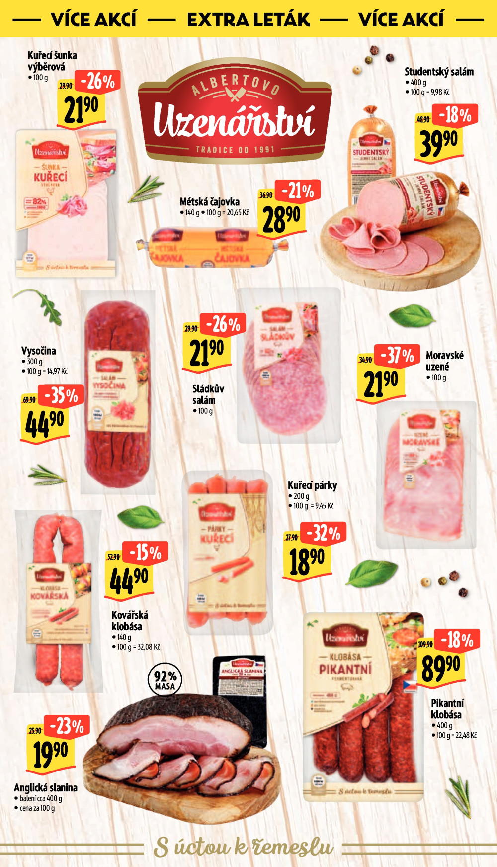 Leták Albert Supermarket leták - Brno, Ečerova - strana 37