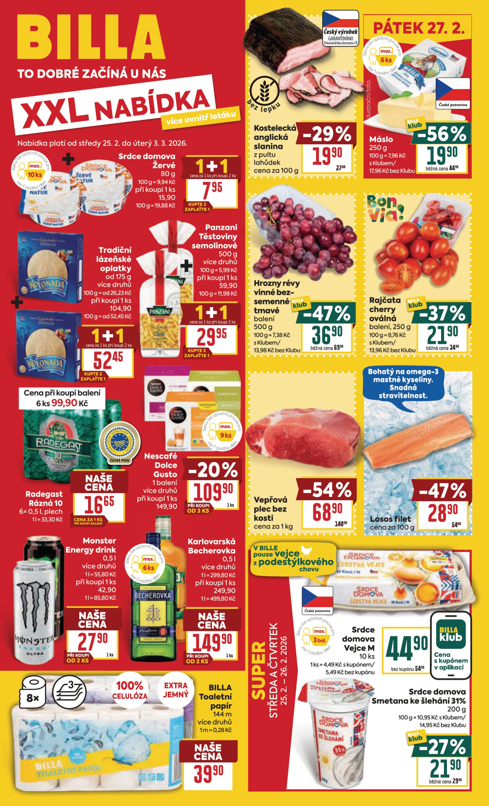 Leták BILLA velký leták - strana 1