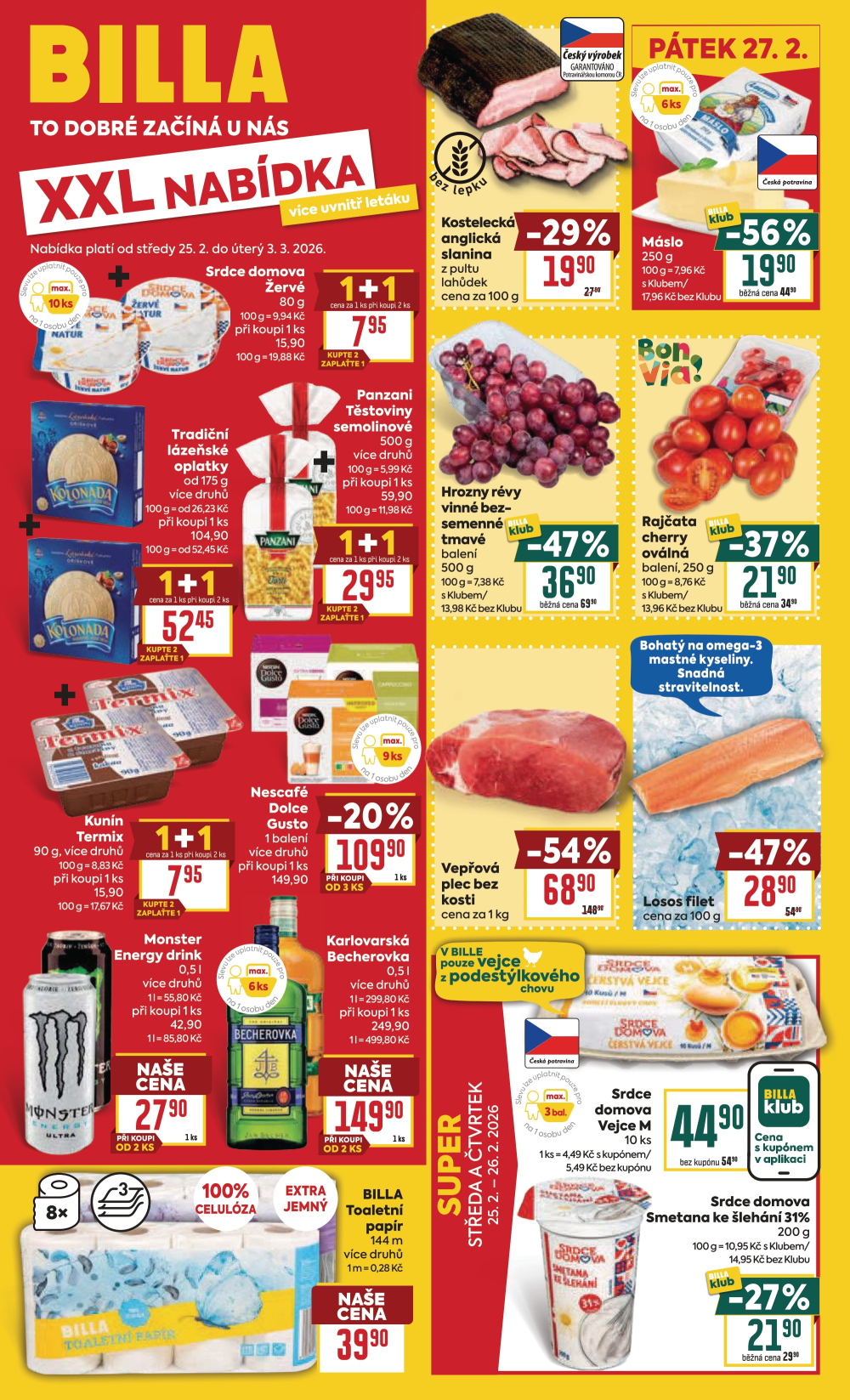 Leták BILLA malý leták - strana 1