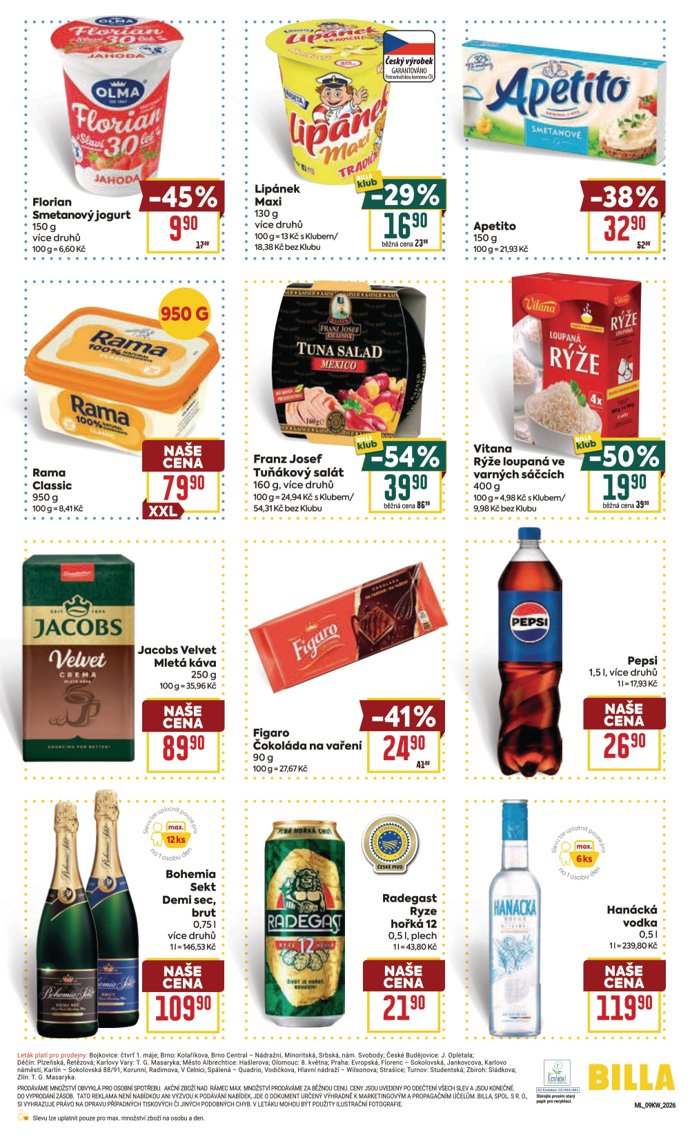 Leták BILLA malý leták - strana 3