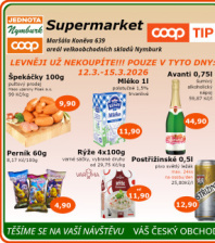 Akční leták COOP Jednota Nymburk Supermarket 