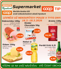 Akční leták COOP Jednota Nymburk Supermarket 