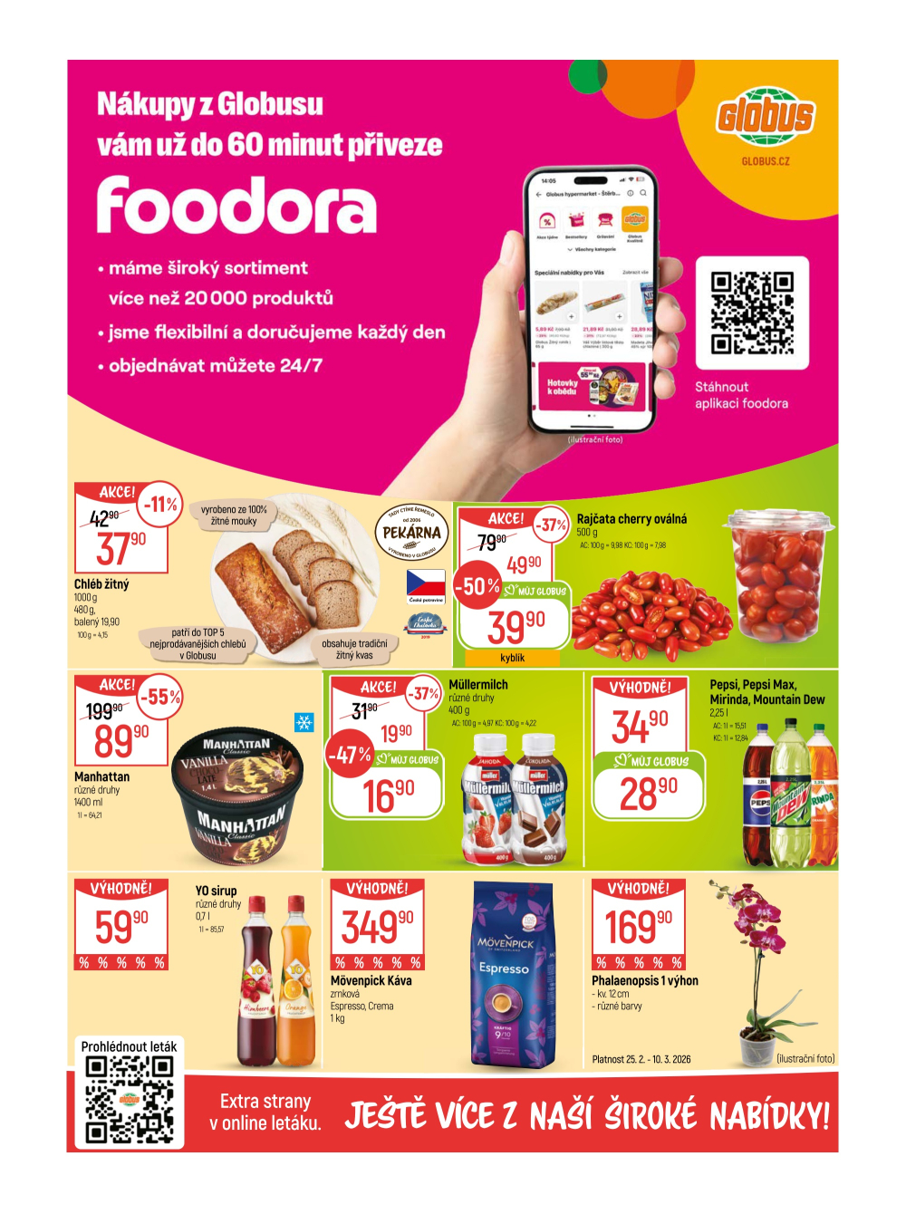 Leták Globus leták Praha - Černý Most - strana 2