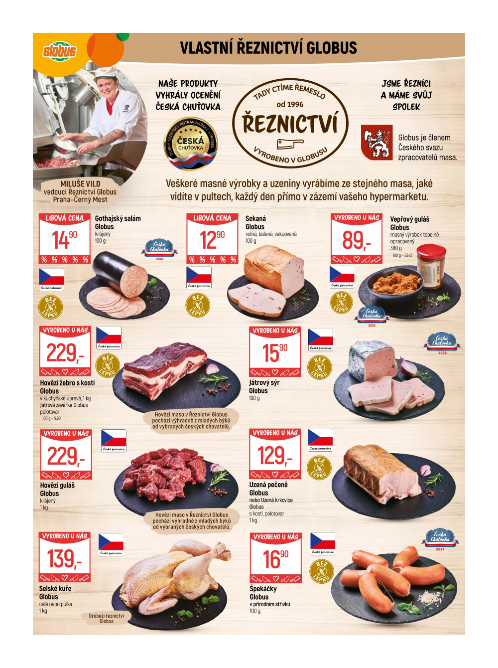 Leták Globus leták Praha - Černý Most - strana 6