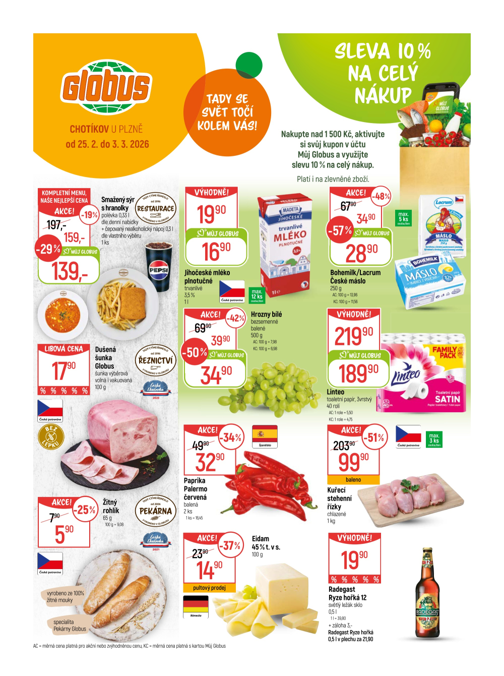 Leták Globus leták Chotikov (Plzeň) - strana 1