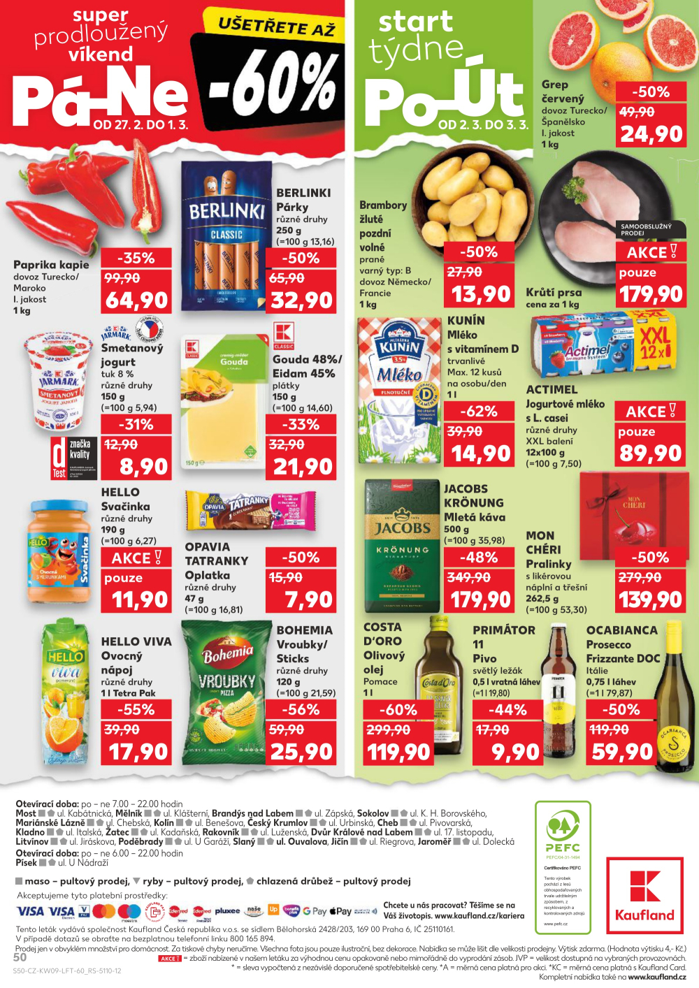 Leták Kaufland leták Cheb - strana 50