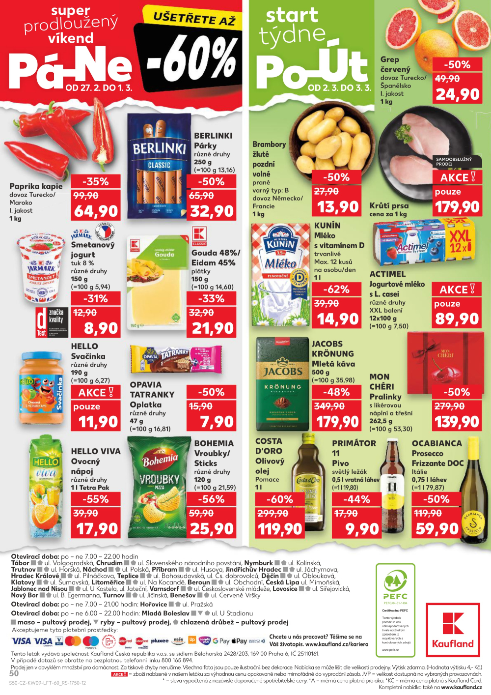 Leták Kaufland leták Nový Bor - strana 50