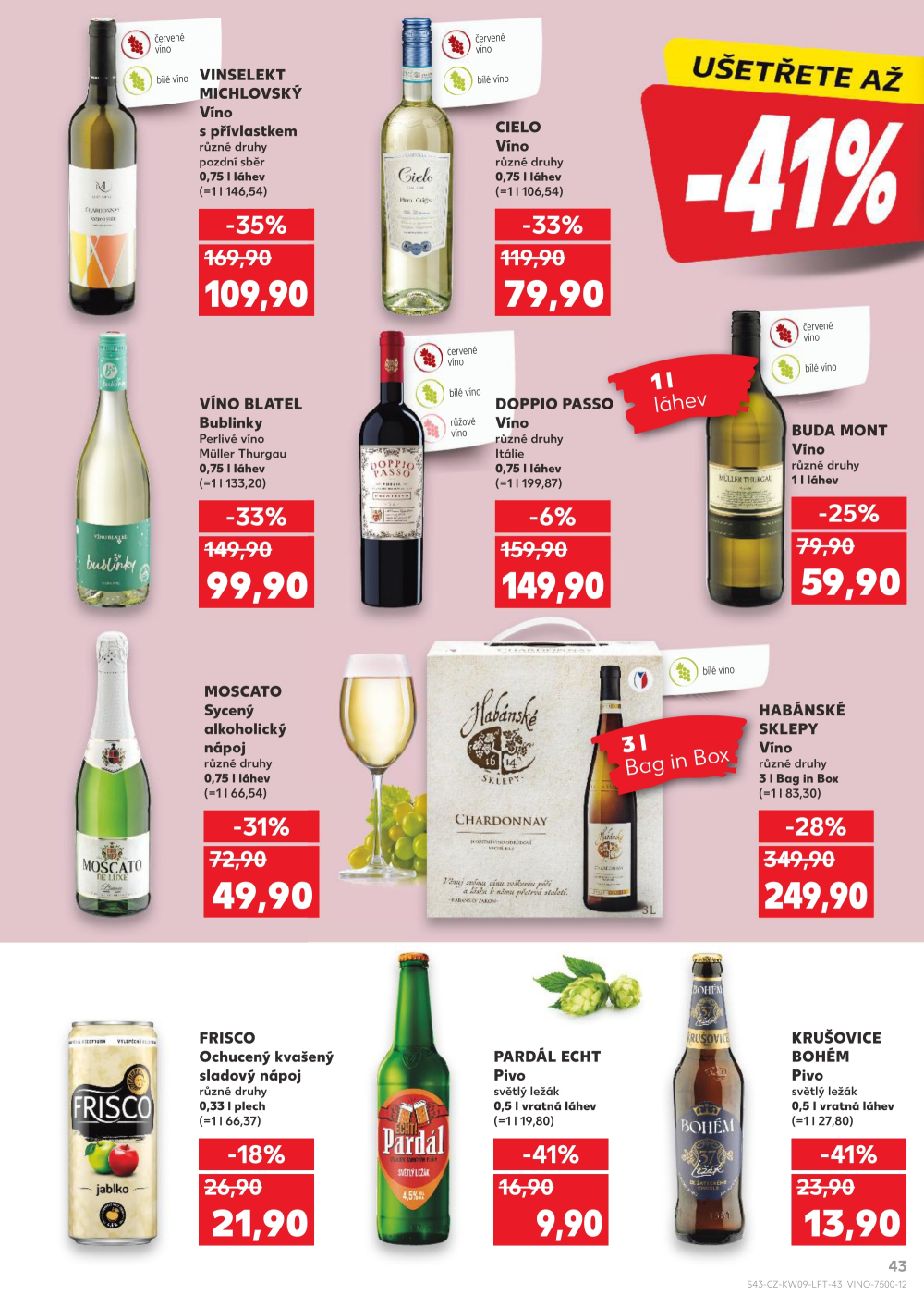 Leták Kaufland leták Velké Meziříčí - strana 43