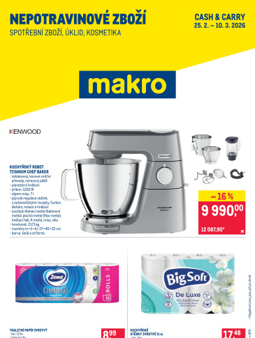 Makro leták - Nepotravinové zboží