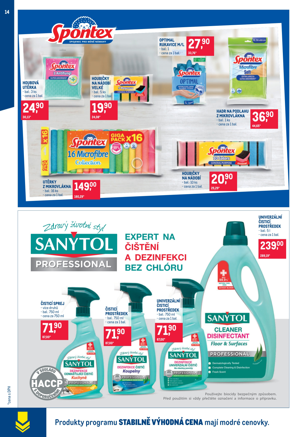 Leták Makro leták - Úklid a kosmetika - strana 14