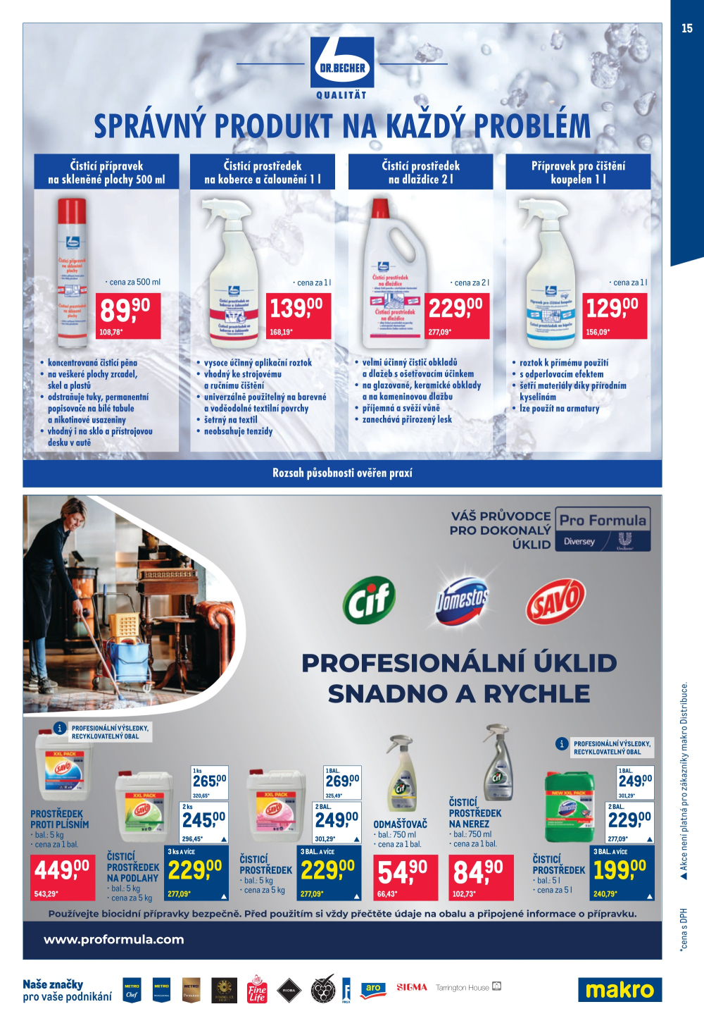 Leták Makro leták - Úklid a kosmetika - strana 15