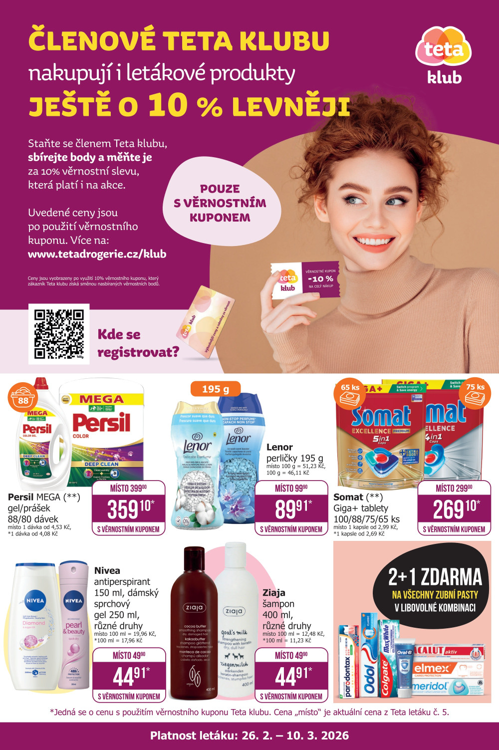 Leták Teta drogerie - Teta klub - strana 1