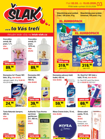 Šlak drogerie leták
