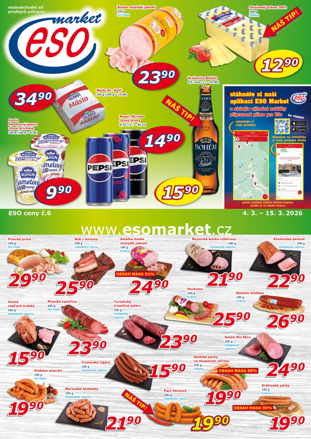 Leták ESO MARKET leták - strana 1