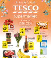 Akční leták Tesco supermarket 