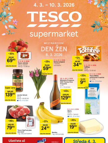 Tesco supermarket leták