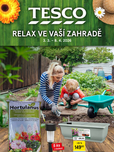 Tesco leták -  Relax ve vaší zahradě