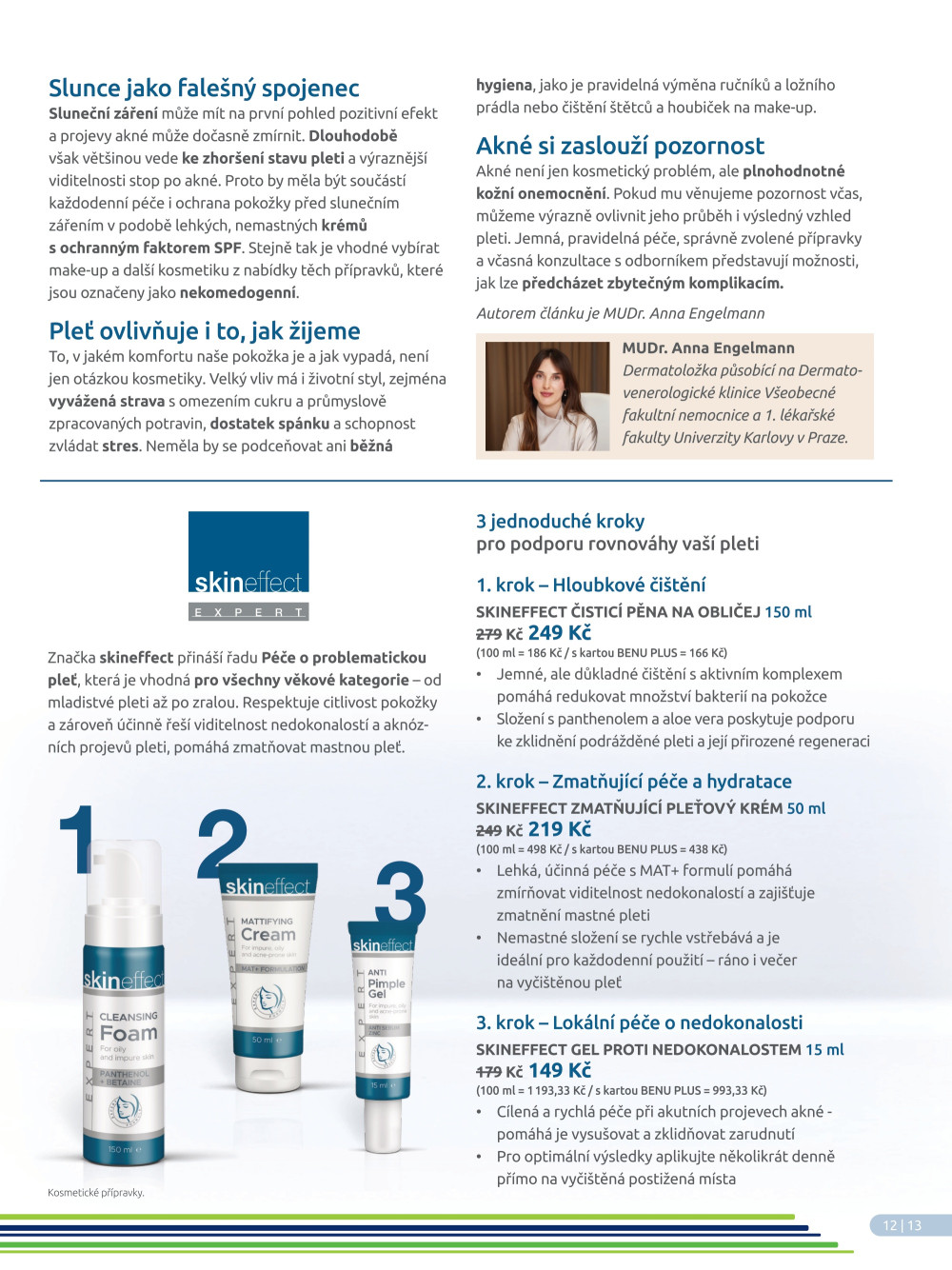 Leták BENU lékárna - Dermo - strana 13