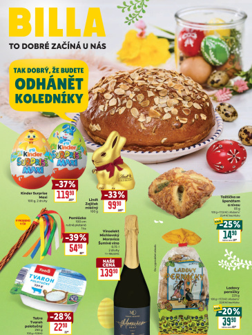 BILLA leták - Velikonoce