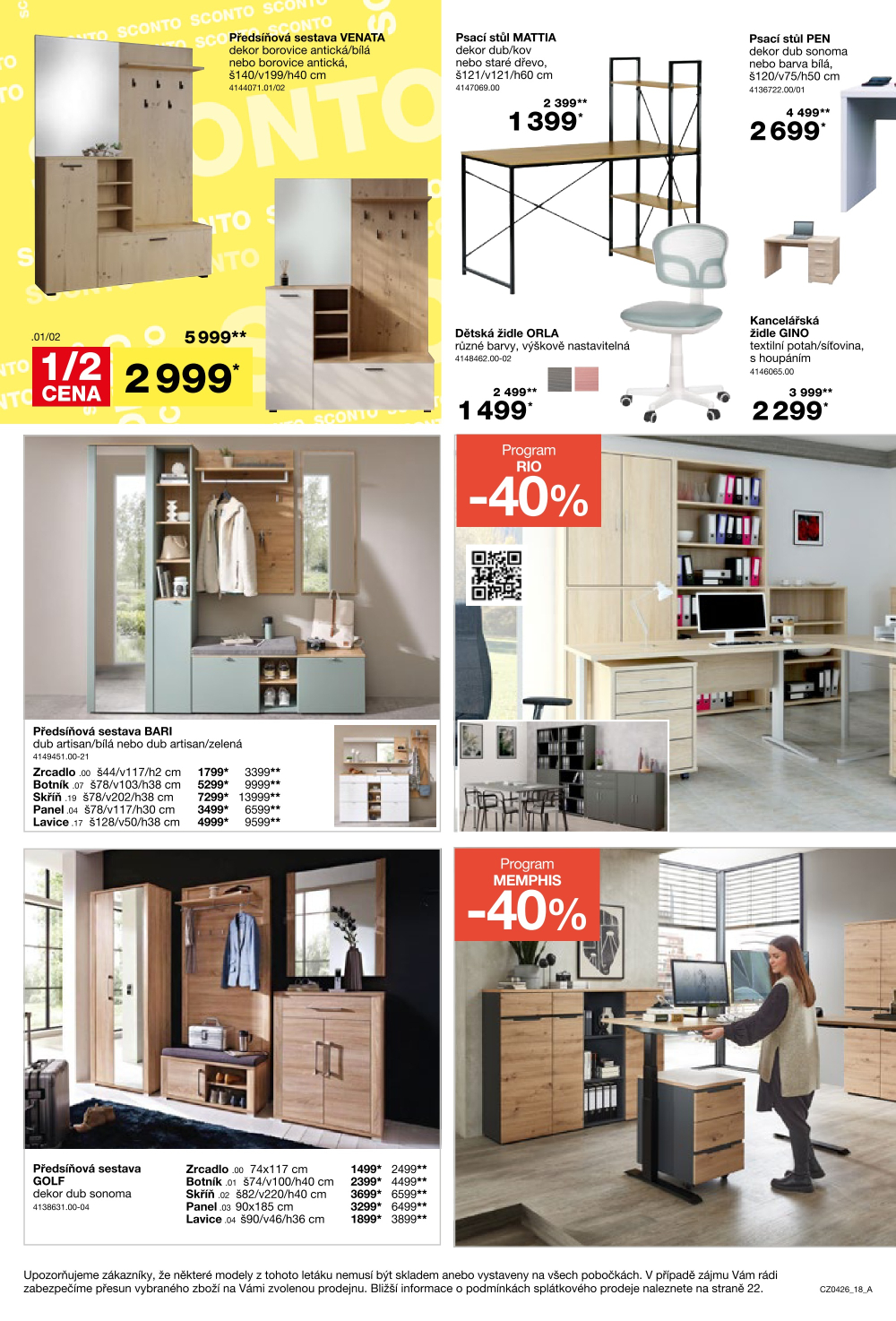Leták SCONTO Nábytek leták - strana 18