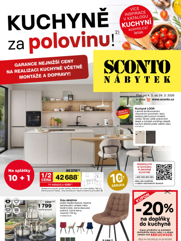 SCONTO Nábytek leták
