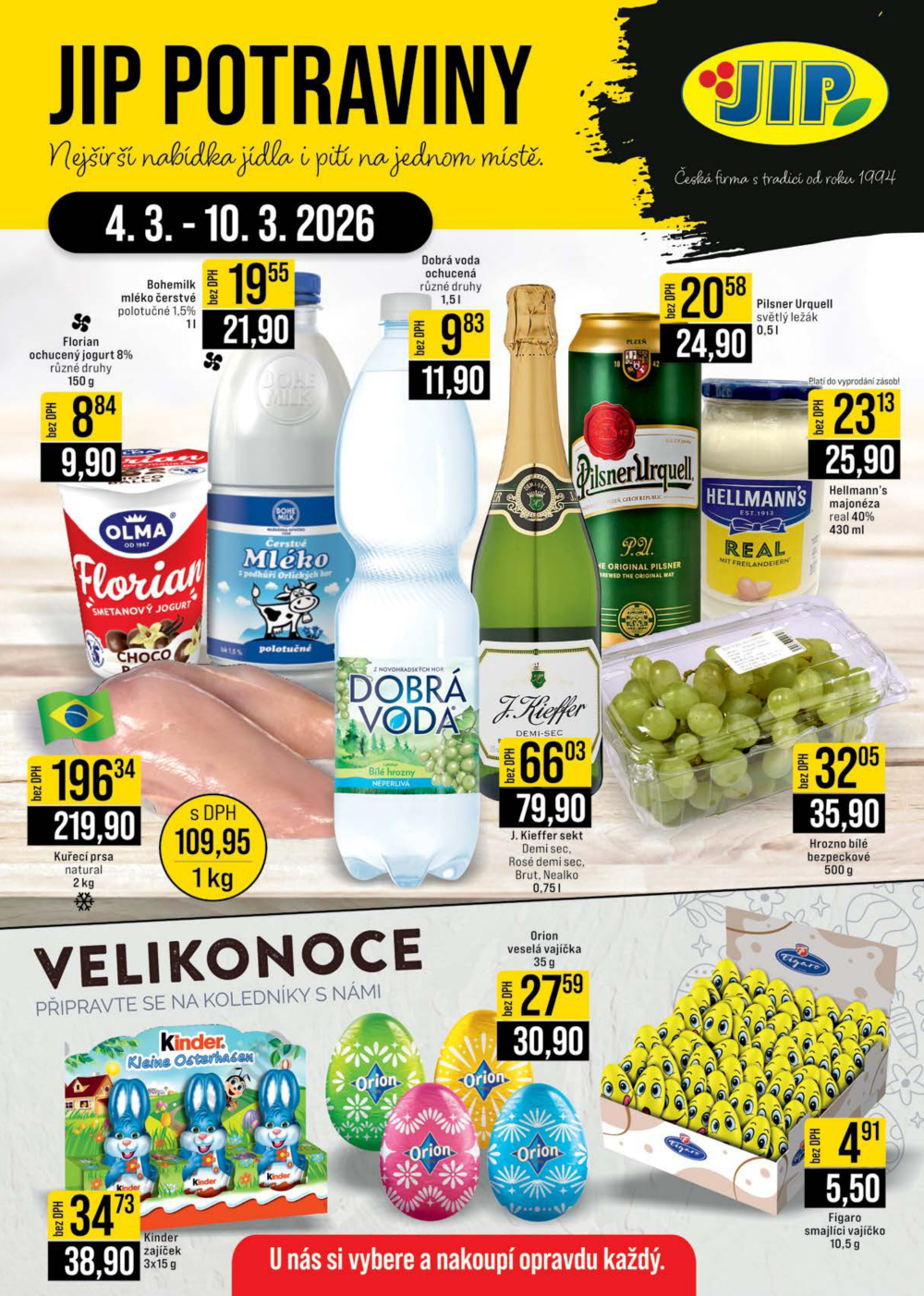 Leták JIP leták CC Cash & Carry - České Budějovice, Most, Náchod, Svoboda nad Úpou, Sušice - strana 1