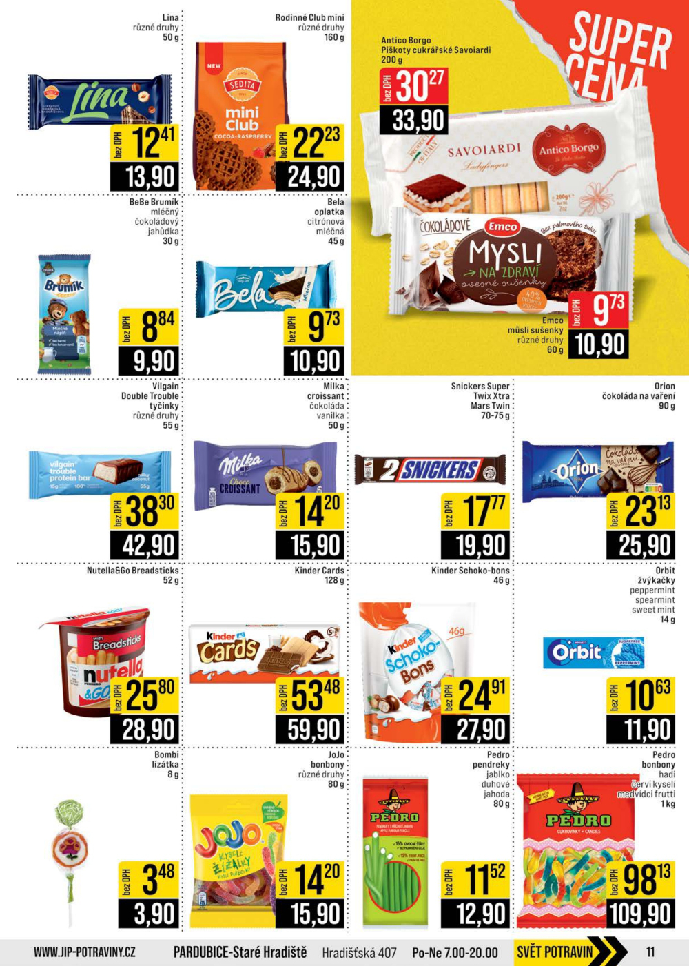 Leták JIP leták CC Cash & Carry - Brno, Ostrava, Praha, Polička, Olomouc, Karlovy Vary, Zlín, Jilemnice, Pardubice - strana 11