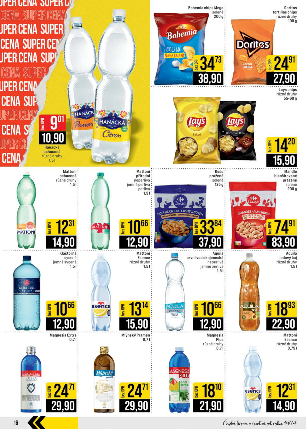 Leták JIP leták CC Cash & Carry - Brno, Ostrava, Praha, Polička, Olomouc, Karlovy Vary, Zlín, Jilemnice, Pardubice - strana 16