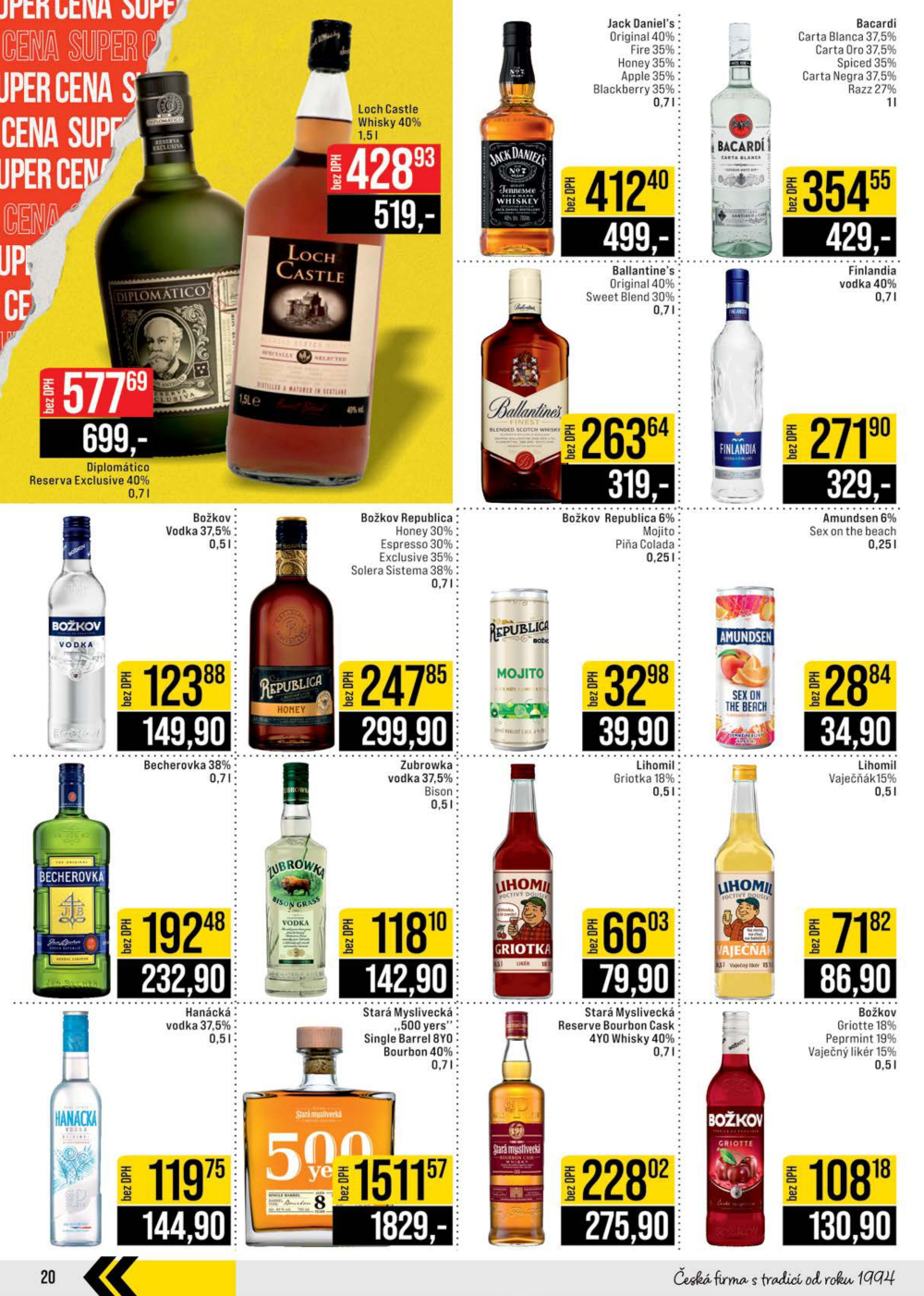 Leták JIP leták CC Cash & Carry - Brno, Ostrava, Praha, Polička, Olomouc, Karlovy Vary, Zlín, Jilemnice, Pardubice - strana 20