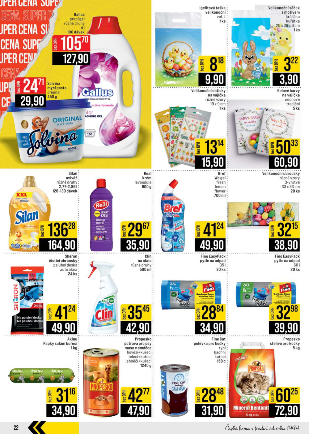 Leták JIP leták CC Cash & Carry - Brno, Ostrava, Praha, Polička, Olomouc, Karlovy Vary, Zlín, Jilemnice, Pardubice - strana 22