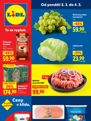 Lidl leták od pondělí