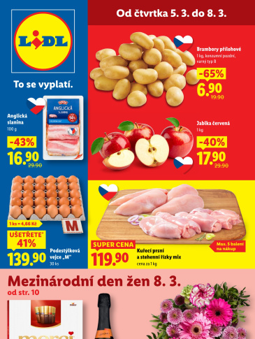 Lidl leták od čtvrtka - Mezinárodní den žen