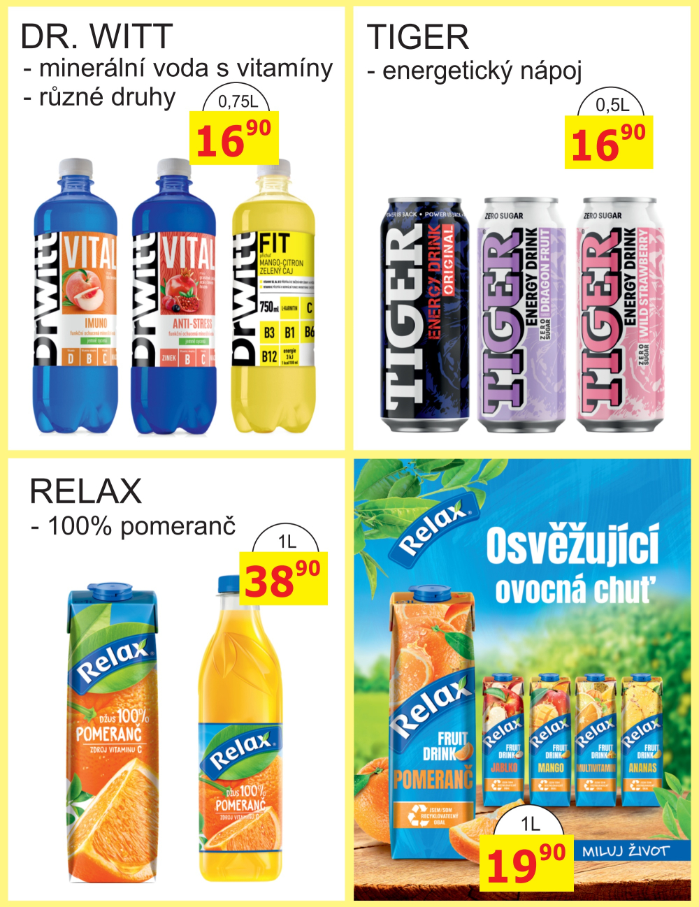 Leták BENE NÁPOJE leták - strana 8