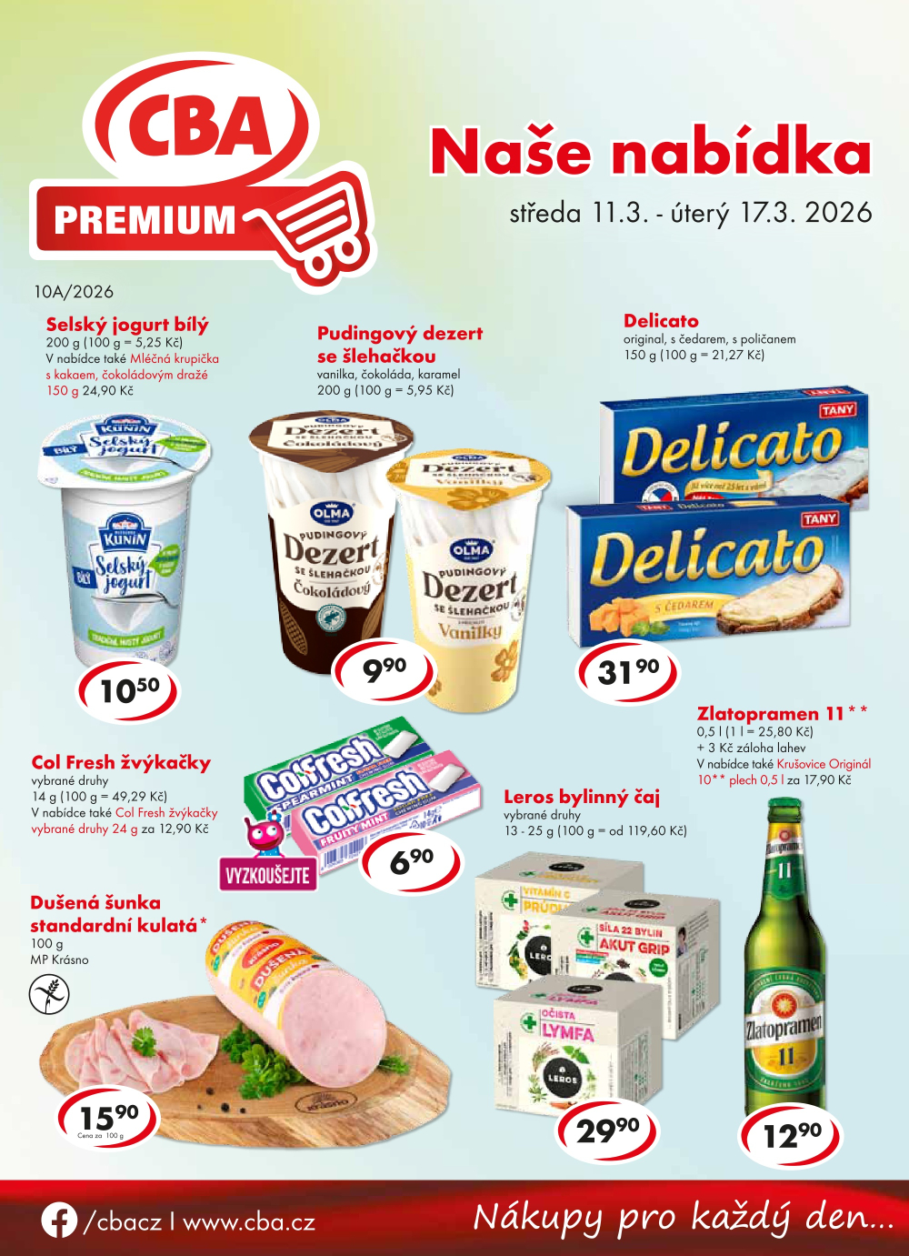 Leták CBA Premium leták - strana 1