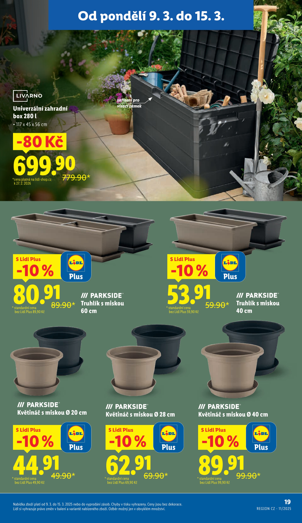 Leták Lidl leták - Zahradní magazín - strana 19