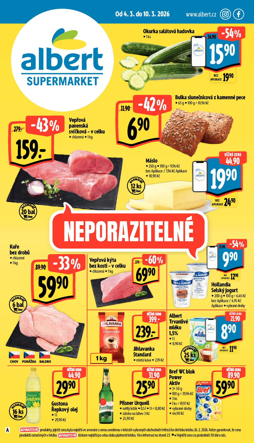 Leták Albert Supermarket leták - strana 1