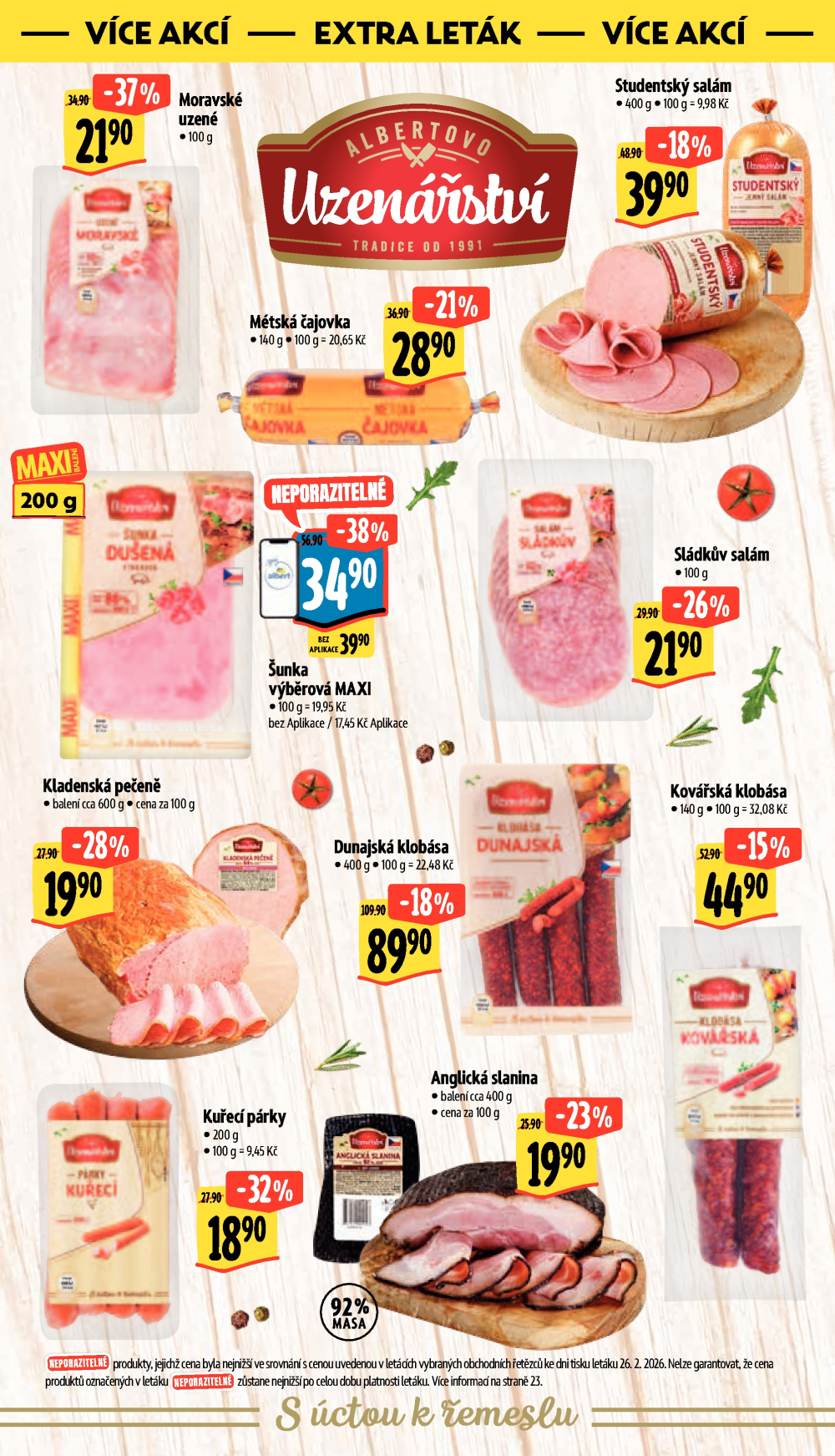 Leták Albert Supermarket leták - strana 42