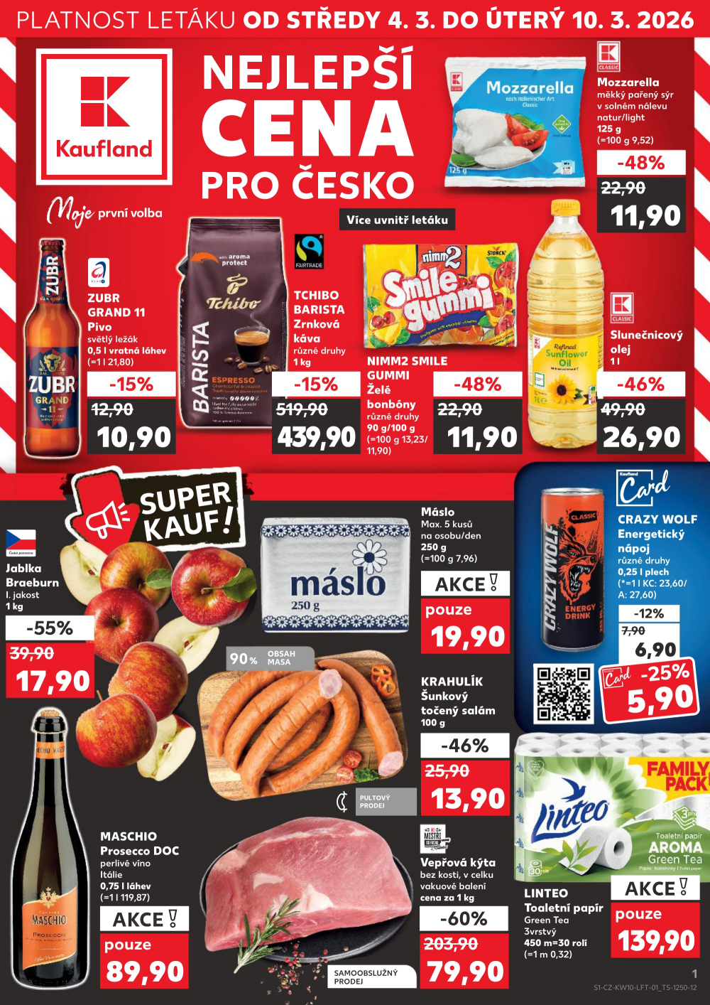 Leták Kaufland leták Most - strana 1