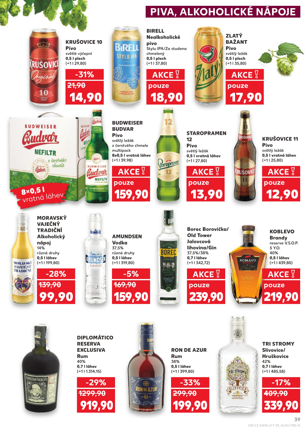 Leták Kaufland Turnov, Sobotecká - strana 39