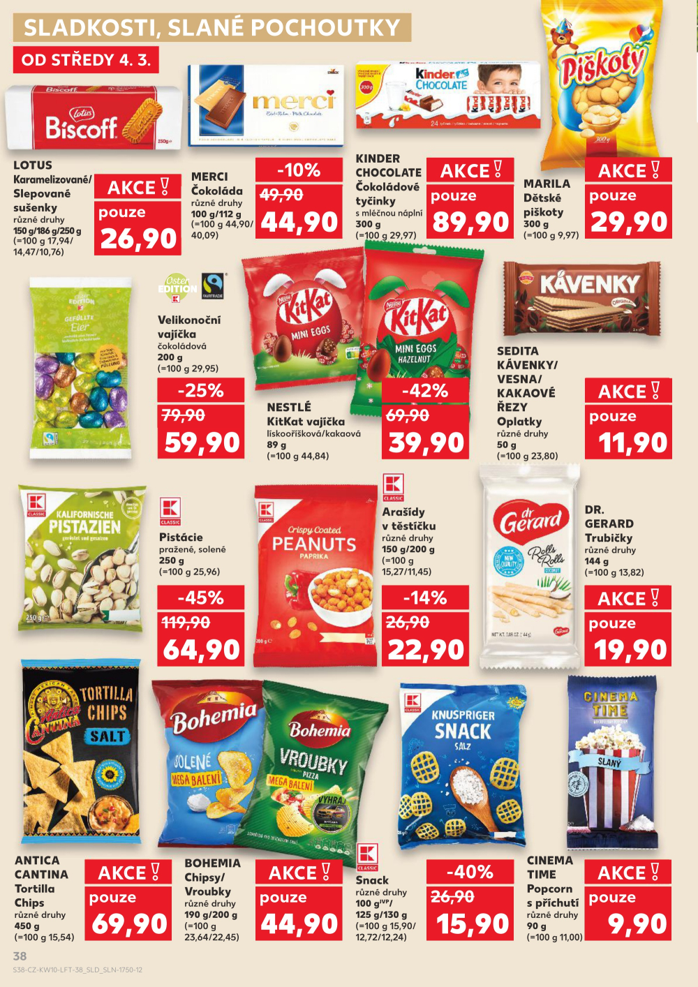 Leták Kaufland leták Jablonec nad Nisou, Jateční - strana 38